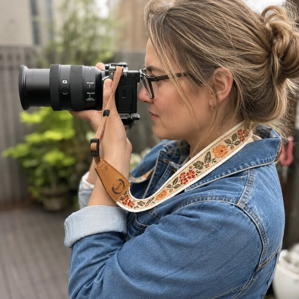 Personalized Camera Strap – Custom Embroidered Name Strap (1.5”)