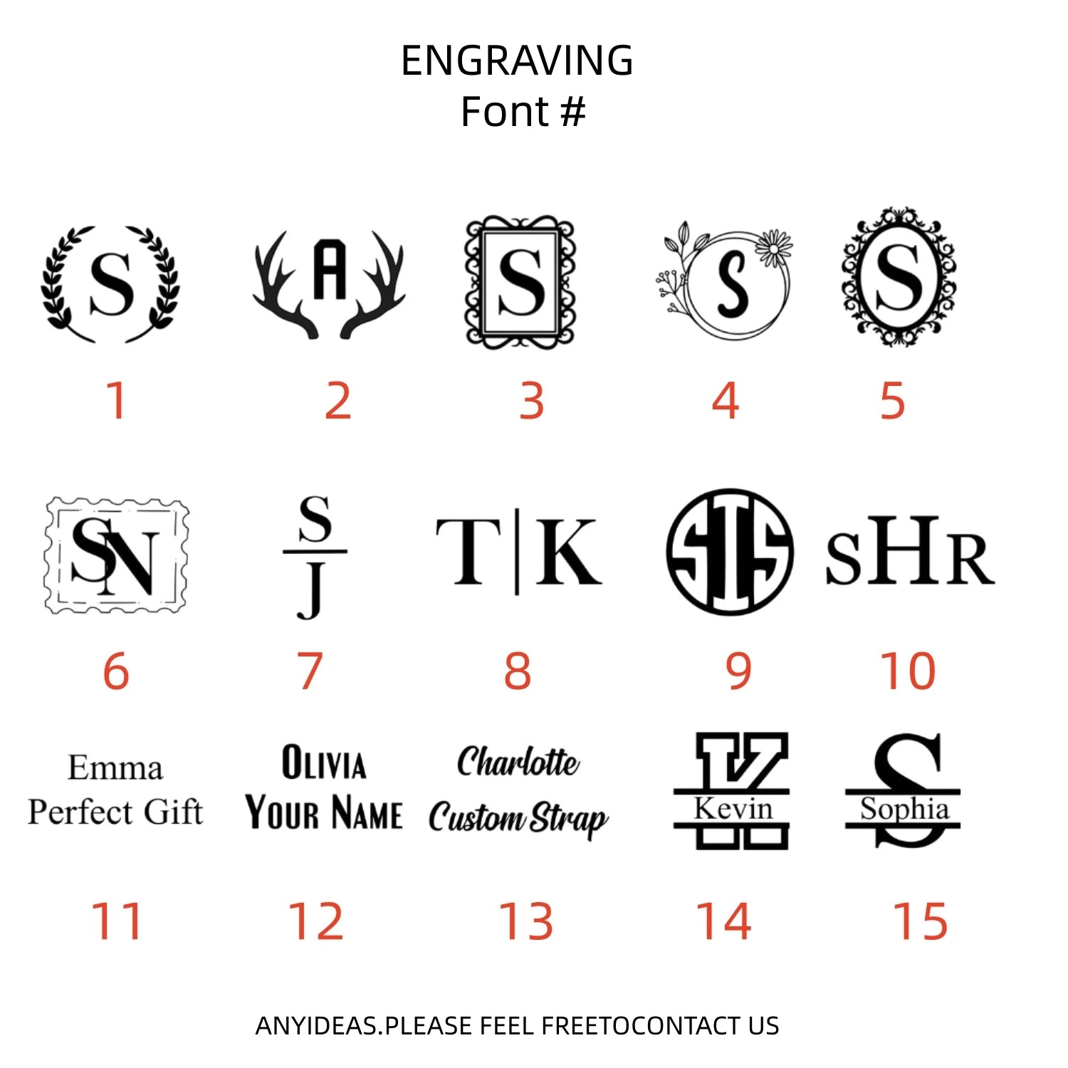 font  for bag strap